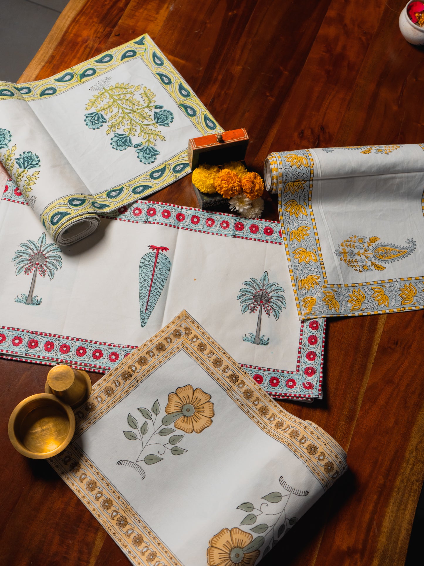 Hand Block Print Table Runner