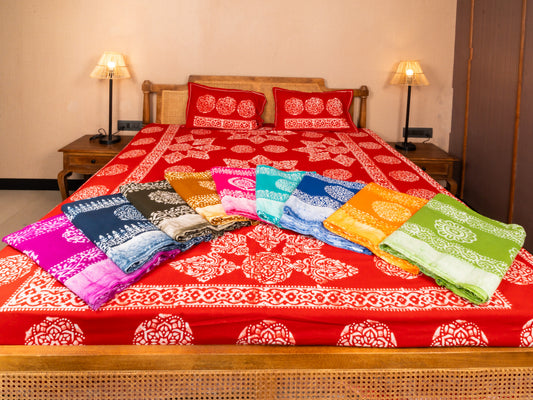 Batik Cotton Double Bedsheet