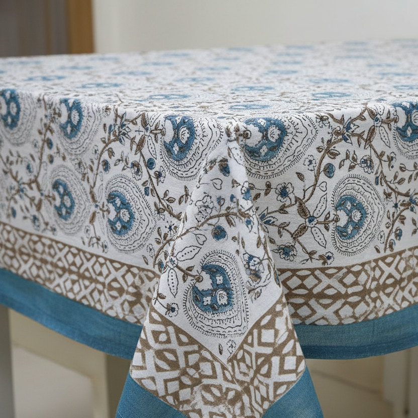Hand Block Print Table Cover