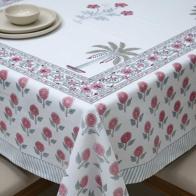 Hand Block Print Table Cover