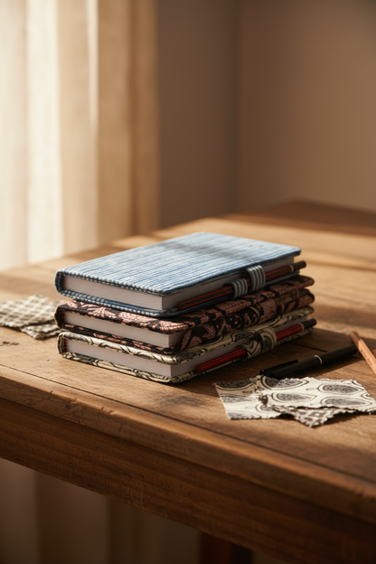 Craft Fabric Notebook (With Pen Holder)