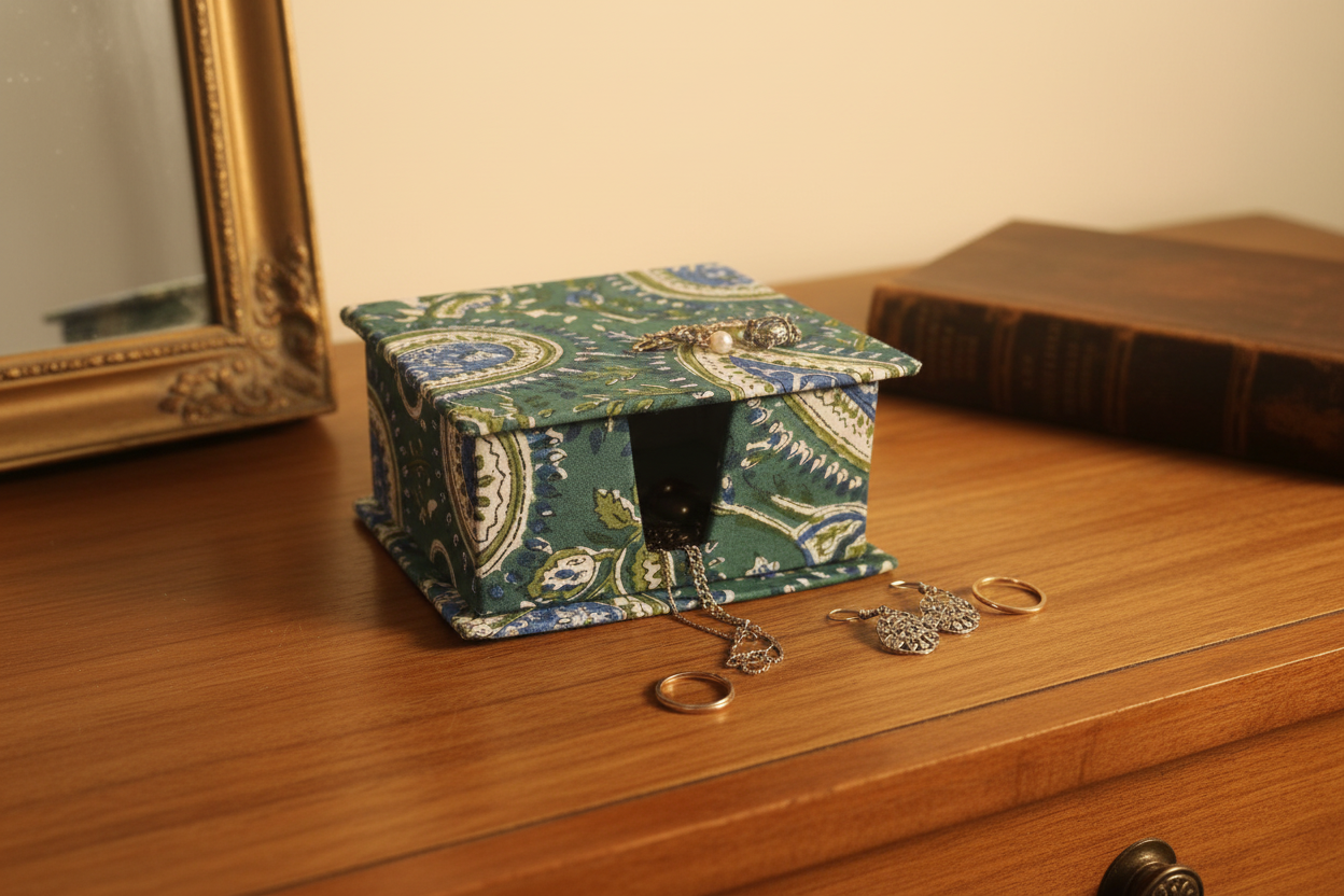 Craft Fabric Paperboard Keepsake Box