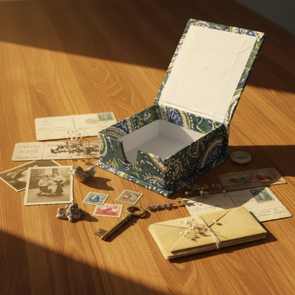 Craft Fabric Paperboard Keepsake Box