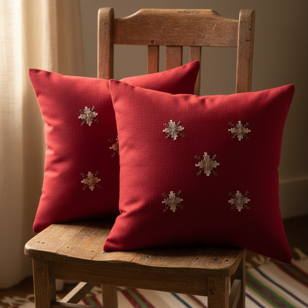 Soof Hand-Embroidered Cotton Cushion Cover