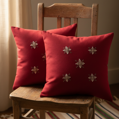 Soof Hand-Embroidered Cotton Cushion Cover