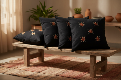 Soof Hand-Embroidered Cotton Cushion Cover