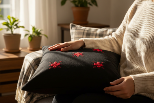 Soof Hand-Embroidered Cotton Cushion Cover