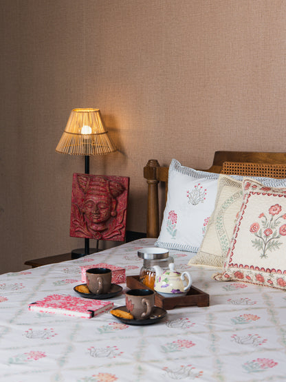 Hand Block Print Percale Cotton Double Bedsheet