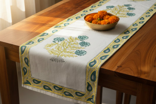 Hand Block Print Table Runner