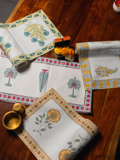 Hand Block Print Table Runner