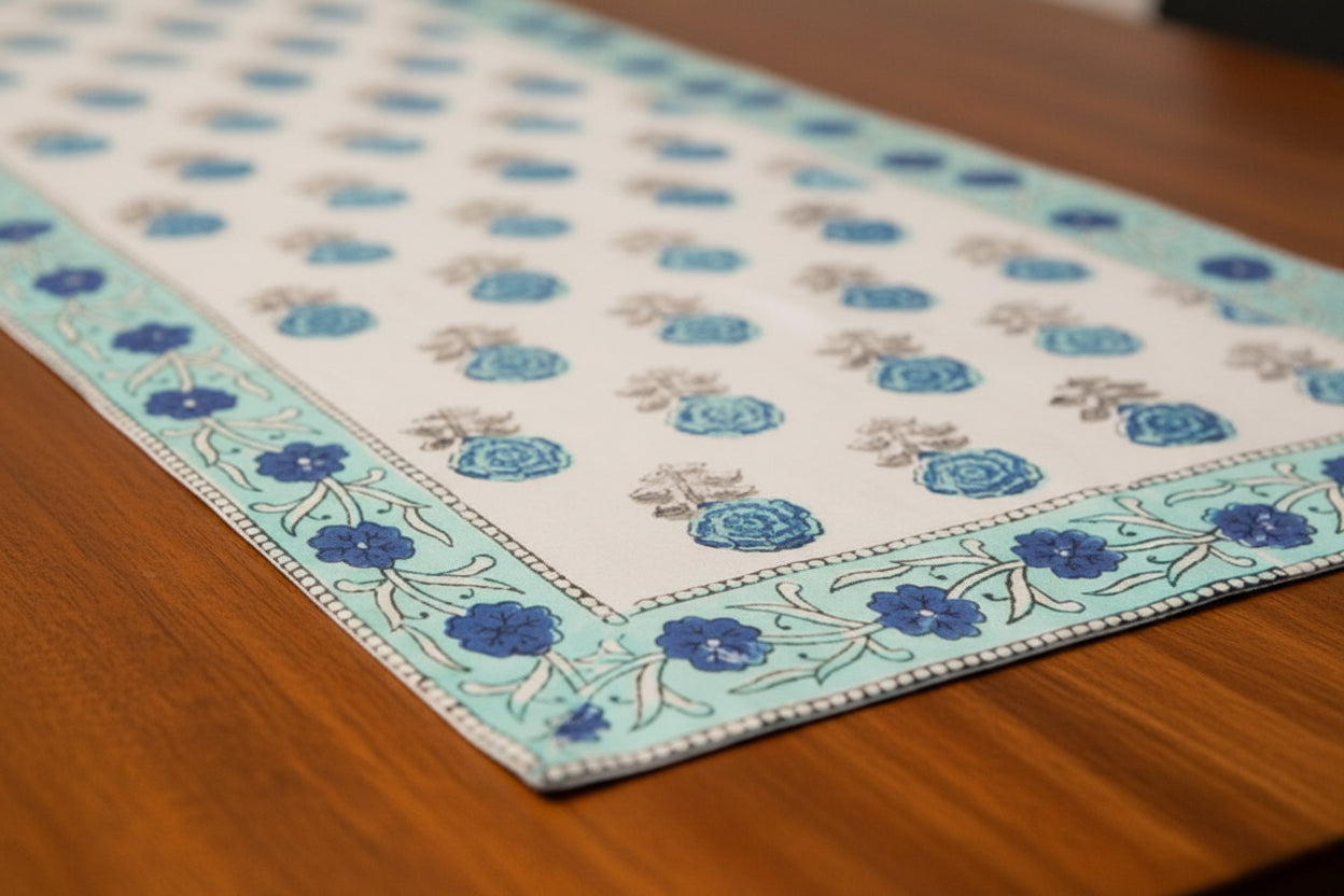 Hand Block Print Table Runner