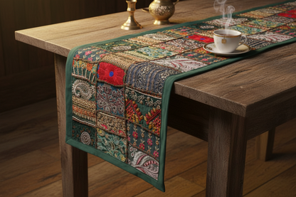 Khambadiya Patchwork Table Runner