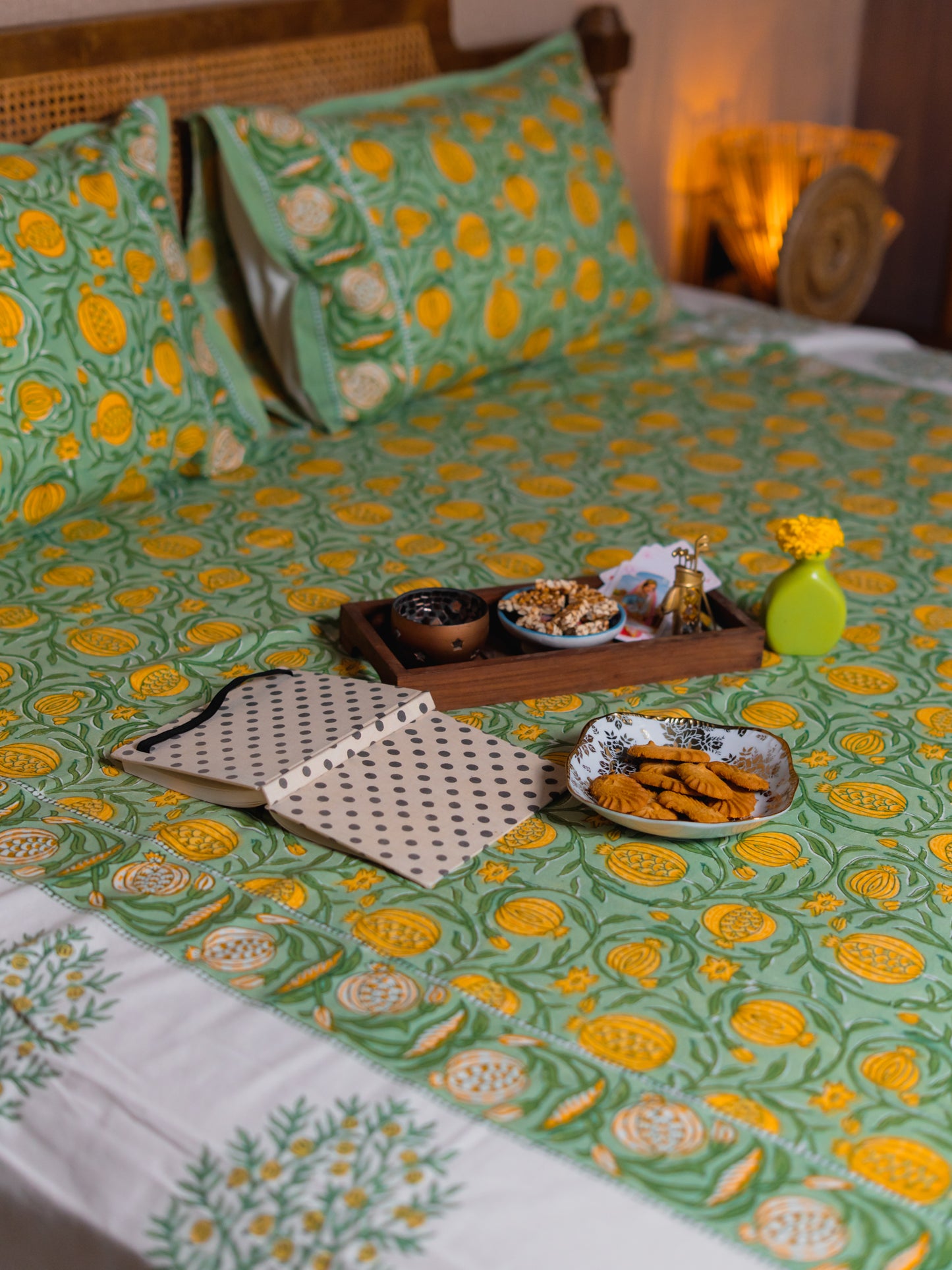 Hand Block Print Double Bedsheet