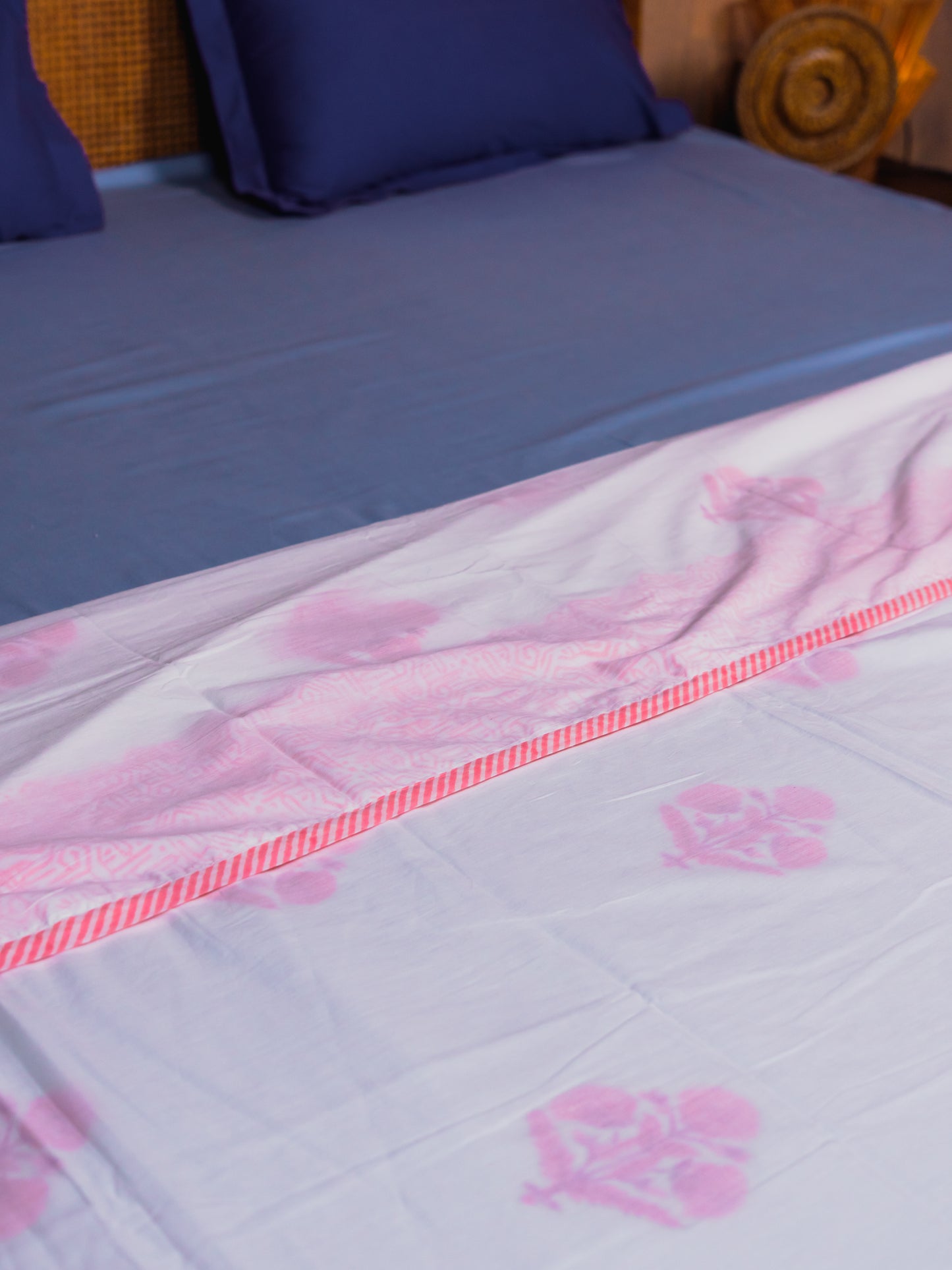 Hand Block Print Muslin Dohar - Single Bed