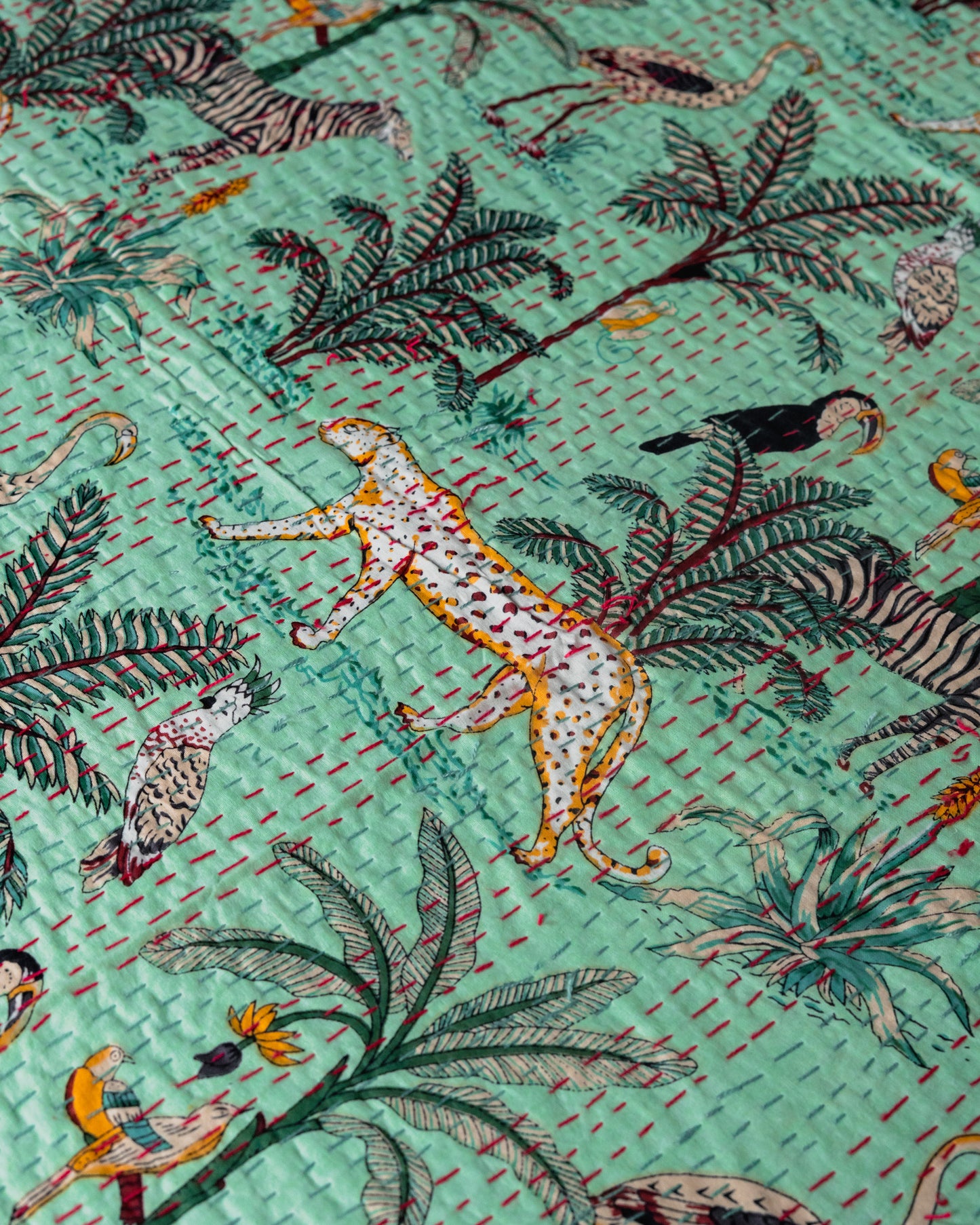 Kantha Hand-Stitched Bedspread