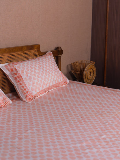 Hand Block Print Cotton Double Bedsheet