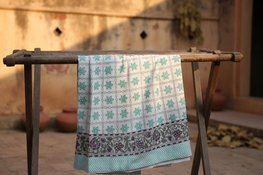 Hand Block Print Cotton Double Bedsheet