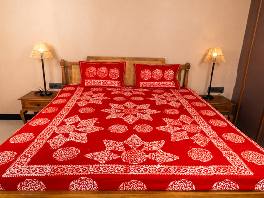 Batik Cotton Double Bedsheet