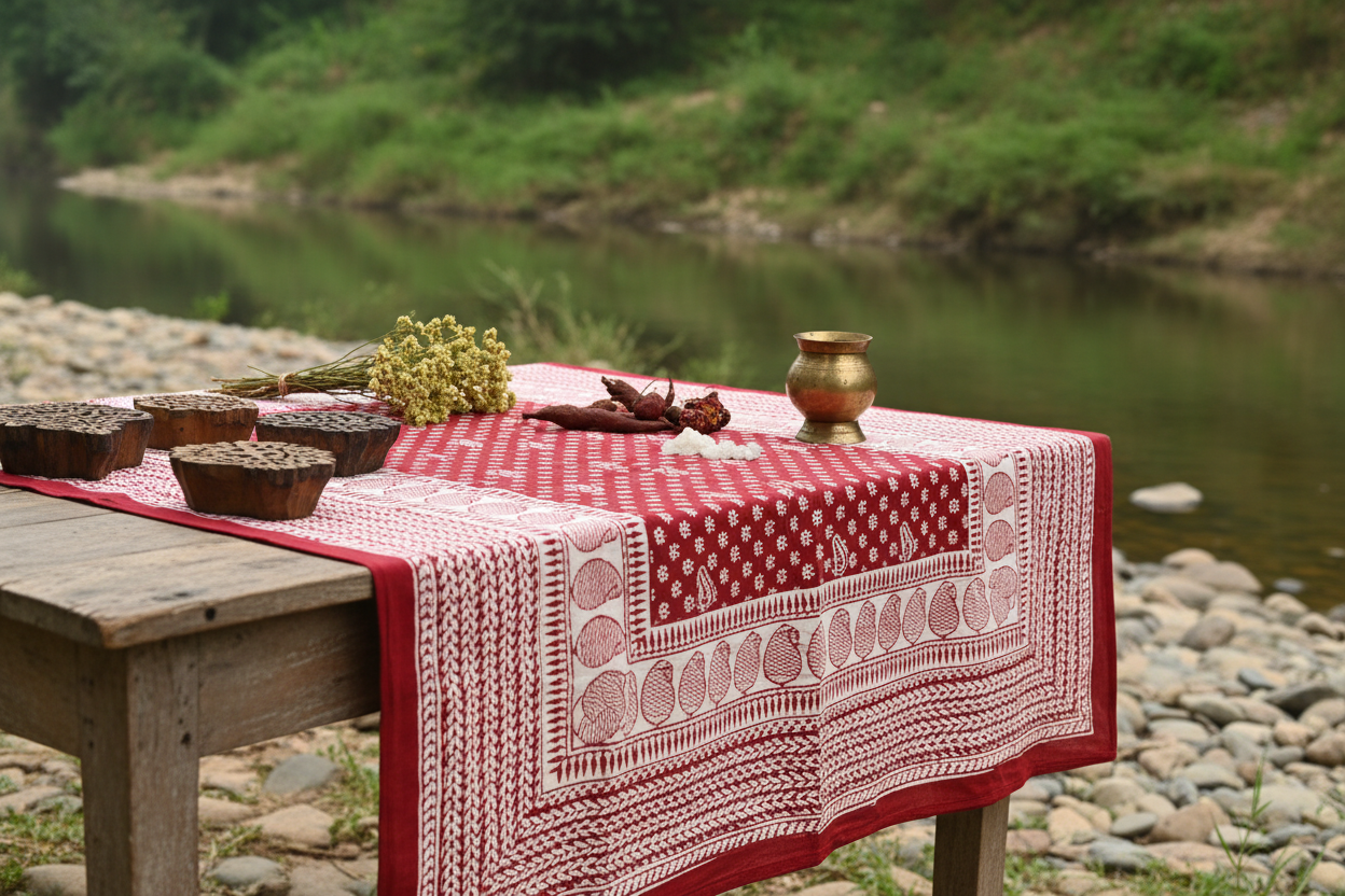 Bagh Print Table Cover