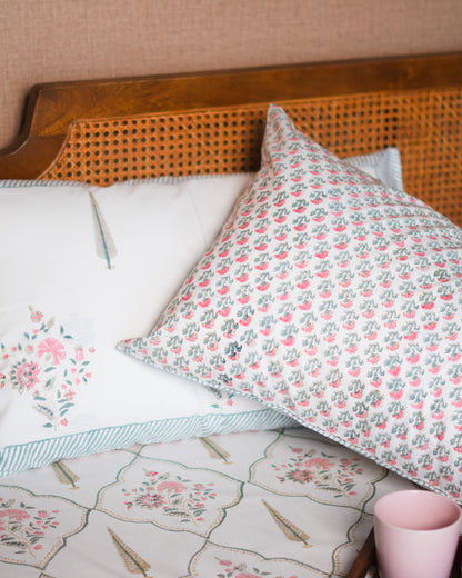 Hand Block Print Percale Cotton Double Bedsheet