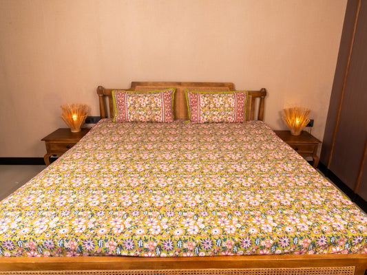 Hand Block Print Double Bedsheet