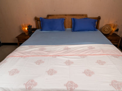 Hand Block Print Muslin Dohar - Single Bed