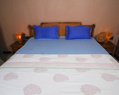 Hand Block Print Muslin Dohar - Single Bed