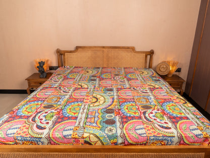 Kantha Hand-Stitched Bedspread