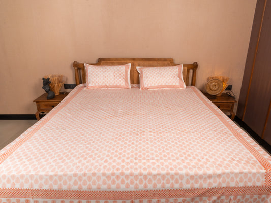Hand Block Print Cotton Double Bedsheet
