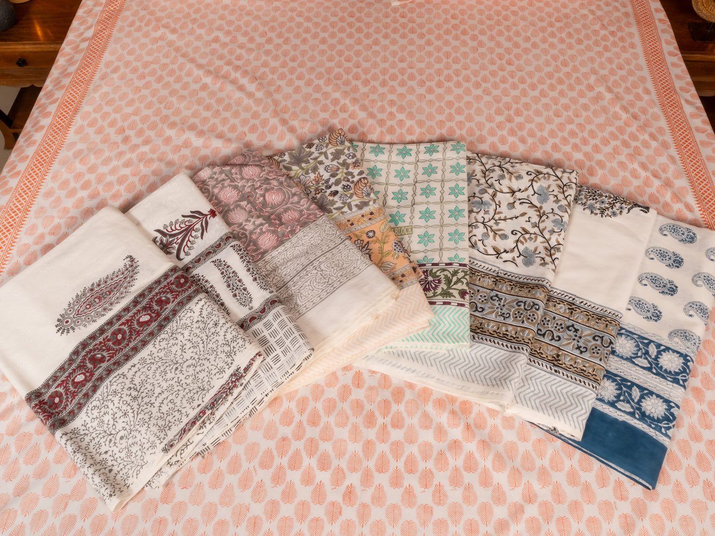 Hand Block Print Cotton Double Bedsheet