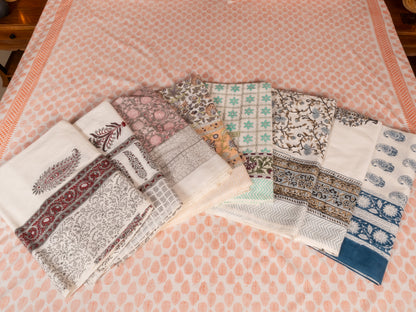 Hand Block Print Cotton Double Bedsheet