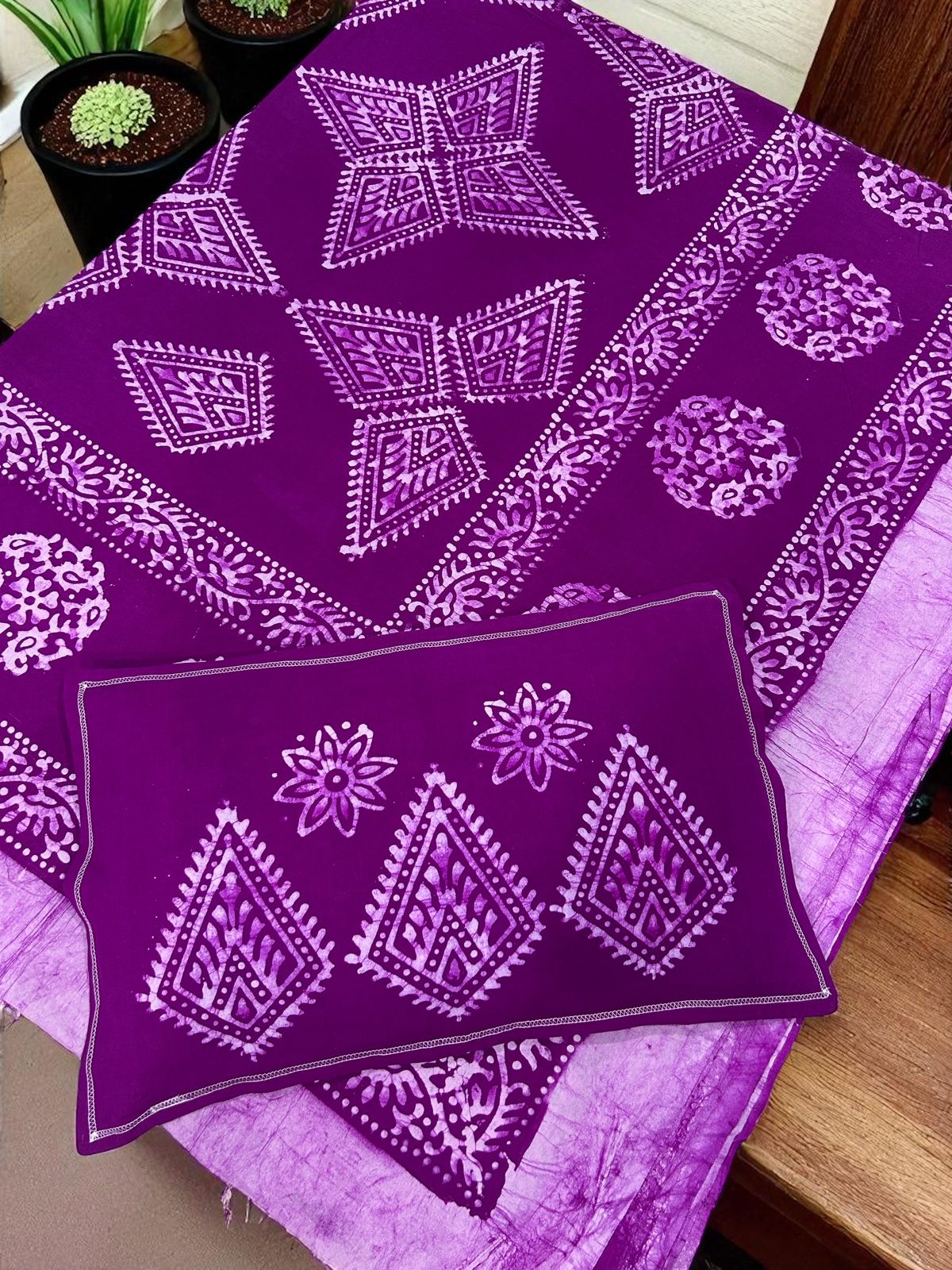 Batik Cotton Double Bedsheet