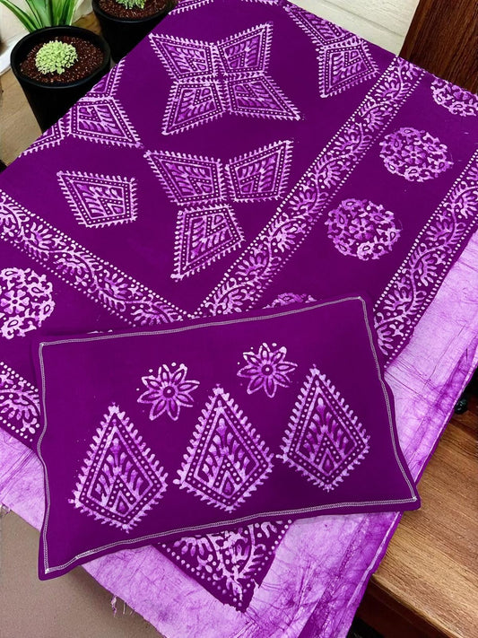 Batik Cotton Double Bedsheet