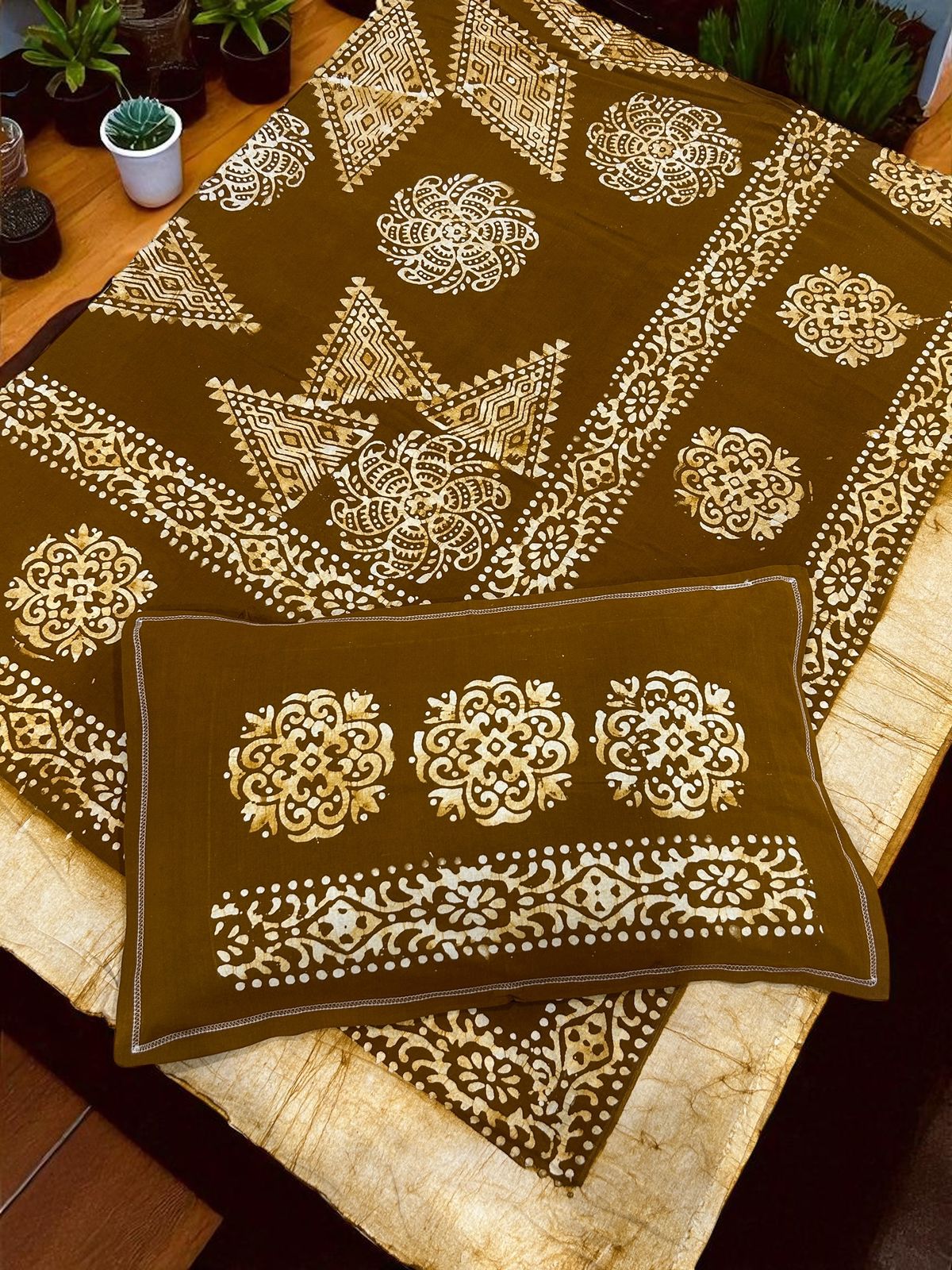 Batik Cotton Double Bedsheet