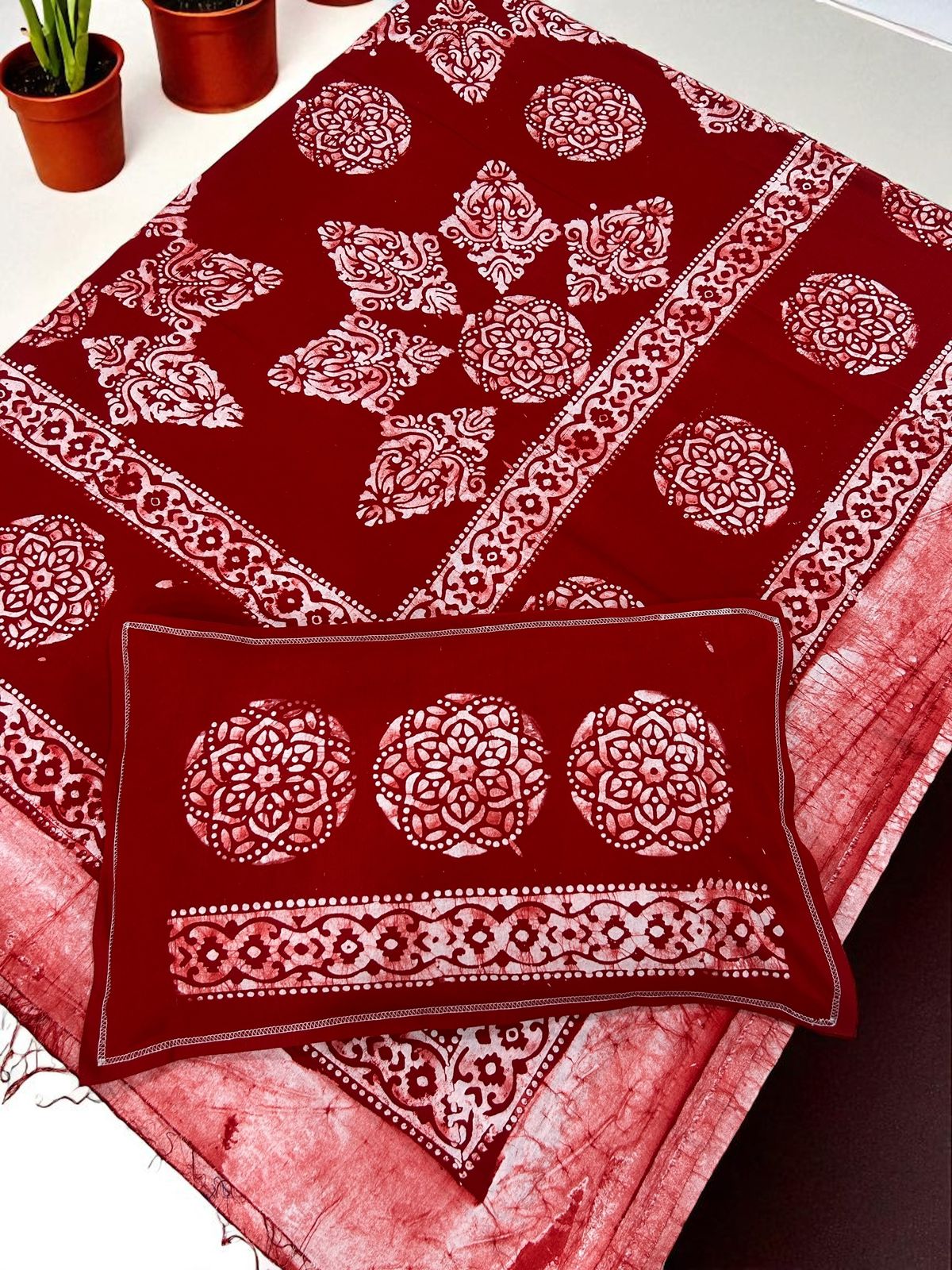 Batik Cotton Double Bedsheet