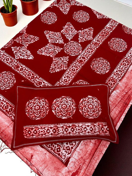 Batik Cotton Double Bedsheet