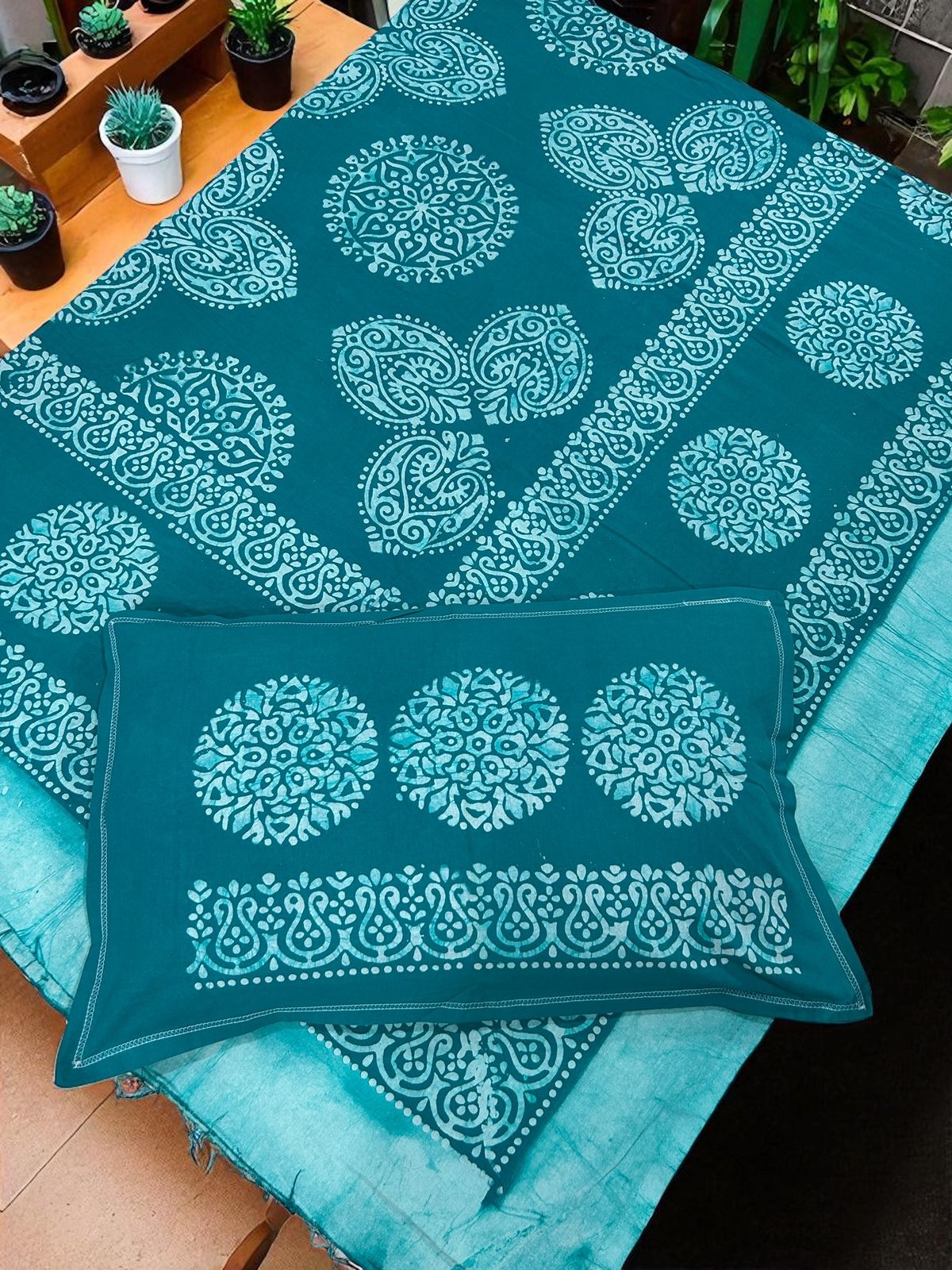 Batik Cotton Double Bedsheet