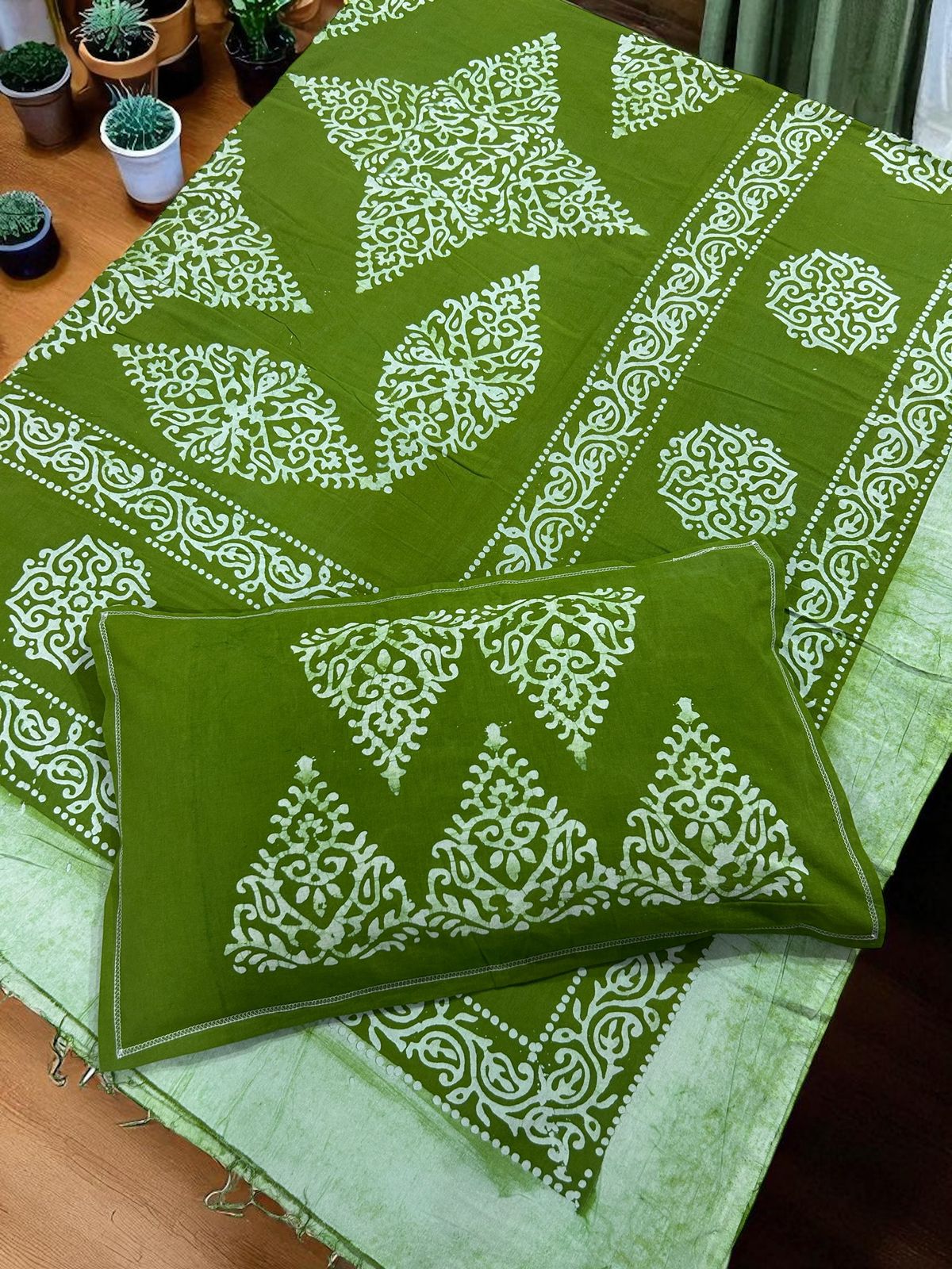 Batik Cotton Double Bedsheet