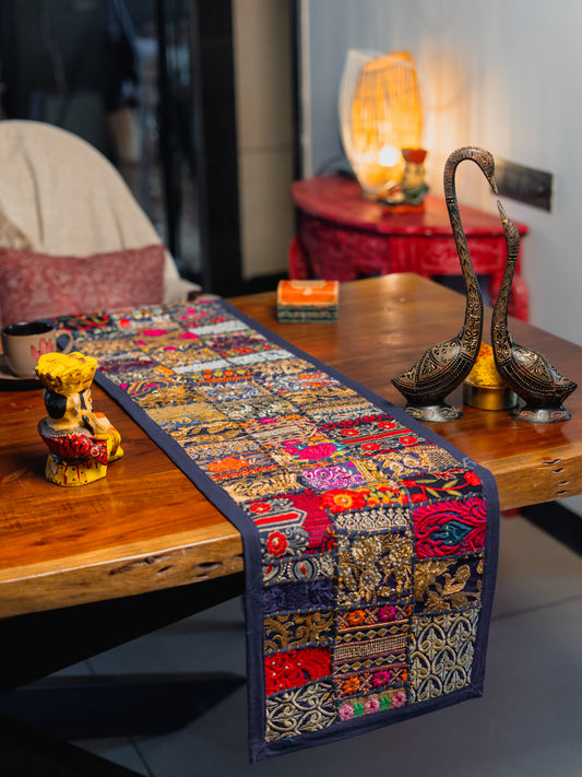 Khambadiya Patchwork Table Runner